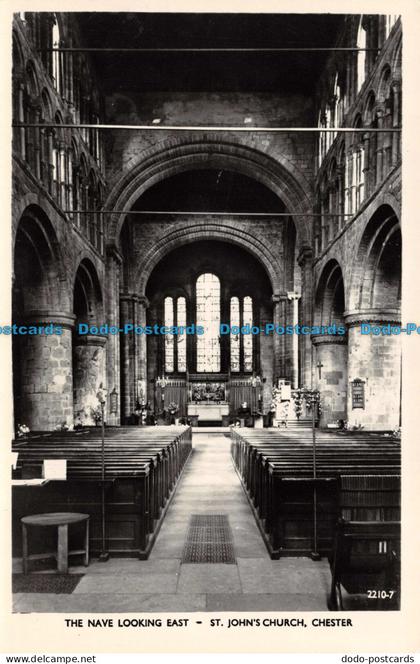 R140548 The Nave Looking East. St. Johns Church. Chester. Glendale Lightfoot. RP