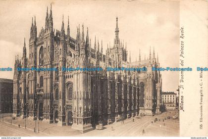 R146929 Milano. Il Duomo dal Palazzo Reale. Fumagalli