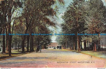 R146997 Washington Street. Watertown. N. Y. Rotograph. 1908