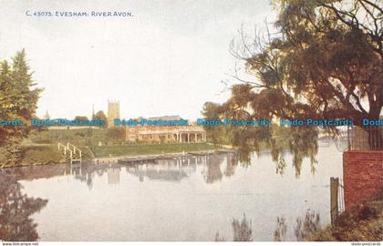 R148043 Evesham River Avon. Photochrom. Celesque