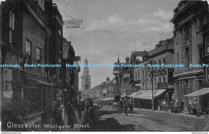 R174048 Gloucester. Westgate Street. Silverette Series. 1593. Gloucester. Tuck