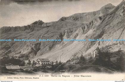 R209086 Vallee de Bagnes Hotel Mauvoisin J J 1660 1911