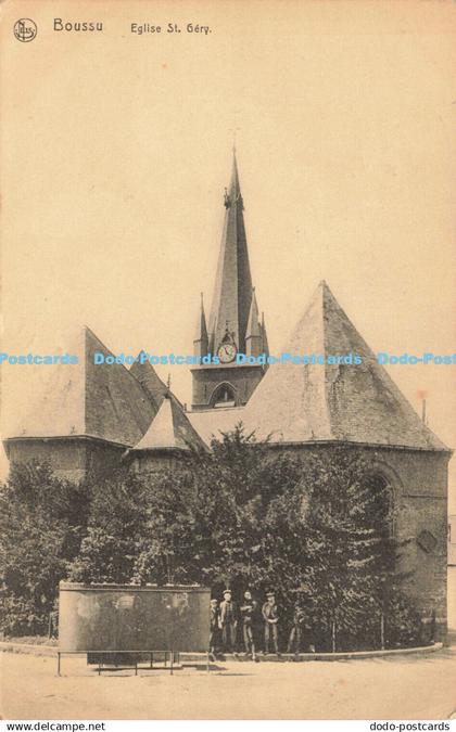 R216316 Nels Boussu Eglise St Gery Durez Capart 1918