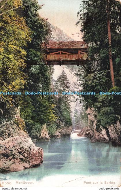 R216346 8556 Montbovon Pont sur la Sarine Phototypie 1911