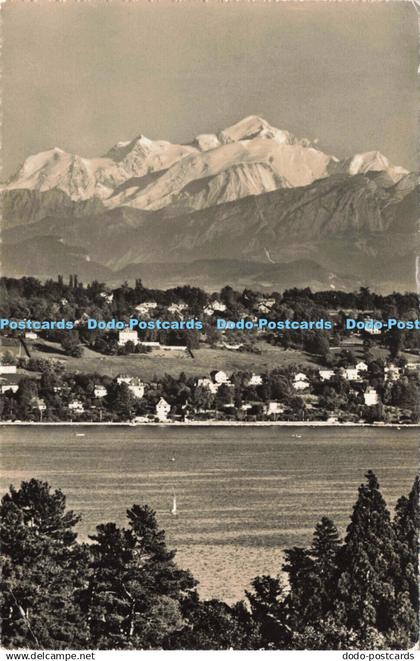 R216485 7826 Geneve Le Mont Blanc et le Coteau de Cologny Jaeger 1953