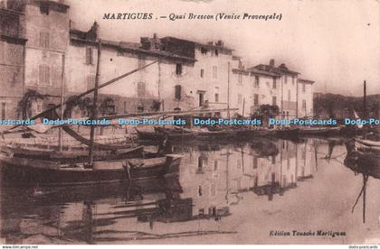 R222454 Martigues Quai Brescon Venise Provencale Touache Martigues 1924