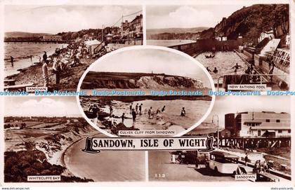 R232292 Sandown Isle of Wight Culver Cliff from Sandown New Bathing Pool Whitecl