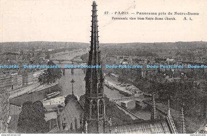 R303451 Paris 57 Panorama pris de Notre Dame Panoramic view from Notre Dame Chur