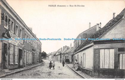 R307302 Nesle Somme Rue St Nicolas L C Amiens