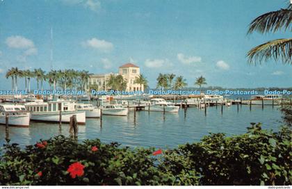 R312726 Bradenton Florida Memorial Pier and Yacht Basin MCL 2 Tropical Cards and