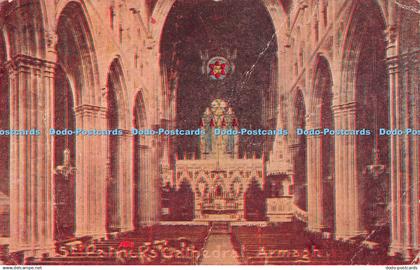 R317053 St Patricks Cathedral Armagh The Irish Pictorial Card Cork Emerald Serie