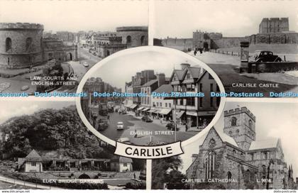 R327457 Carlisle English Street Carlisle Castle Carlisle Cathedral Valentine RP