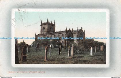 R332728 Parish Church Workington Valentines Series 1910