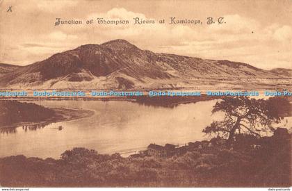 R339685 Junction of Thompson Rivers at Kamloops B C A Galloway Coffois 1909 4224