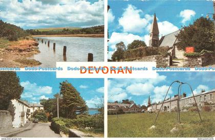 R341643 Devoran The Creek St John Church Devoran Inn St John Terrace Jarrold A C