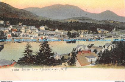 R347345 N Y Adirondack Mts Saranac River The Rotograph Co Sol Art Prints 1910