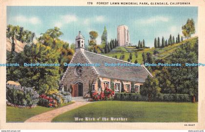 R365764 California Glendale Forest Lawn Memorial Park Wee Kirk o the Heather Rep