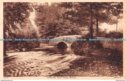 R372084 Dunster Pack Horse Bridge F Frith