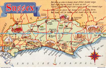 R389995 Sussex V 8207 Map of Sussex D Constance Limited