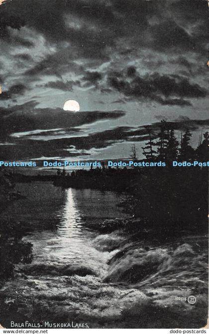 R408650 Bala Falls Muskoka Lakes Valentine Souvenir Post Card 1907