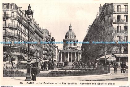 R410682 80 Paris le Pantheon et la Rue Soufflot Pantheon and Soufflot Street A L