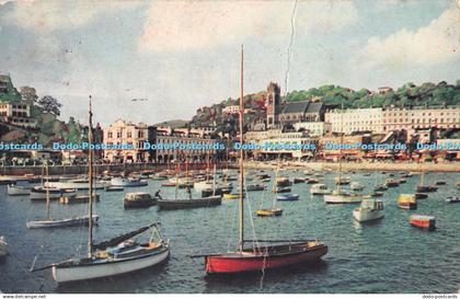 R411547 Torquay V C 7515 Torquay Harbour 1957 Photochrom