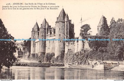 R413762 Josselin Les Bords de l Oust et le Chateau Laurent Nel