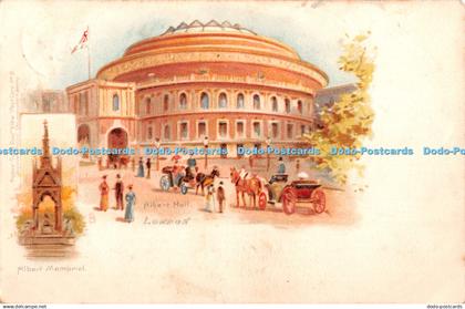 R413858 London Albert Hall Albert Memorial Tuck View Postcard No 8 1904