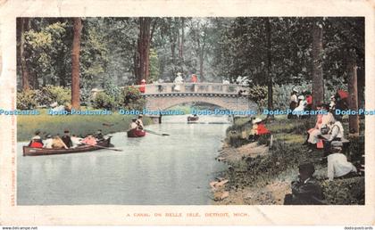 R414696 Mich A Canal on Belle Isle Detroit Detroit Photographic 1904