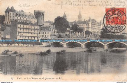 R424055 Pau Le Chateau vu de Jurancon LL 23 1910