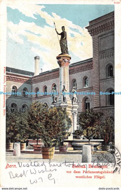 R431851 Bern Berna Brunnen vor dem Parlamentsgebaude westlicher Flugel Fritz Oes