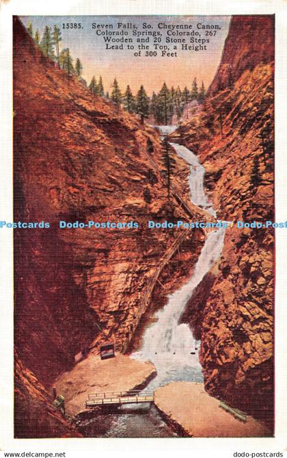 R444942 Seven Falls So Cheyenne Cannon Colorado Springs Wooden and 20 Stone Step