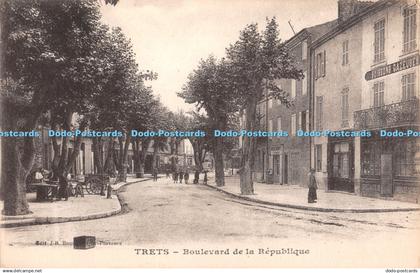 R447730 Trets Boulevard de la Republique J B Postcard