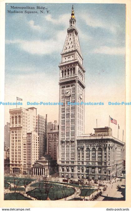 R452497 Metropolitan Bldg Madison Square N Y Postcard