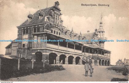 R453781 Badpaviljoen Domburg Briefkaart