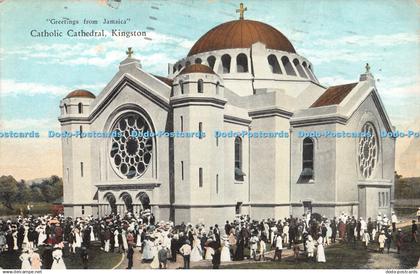 R461602 Greetings From Jamaica Kingston Catholic Cathedral Jamaica Views and Pos