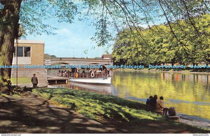 R485801 Evesham River Avon Postcard