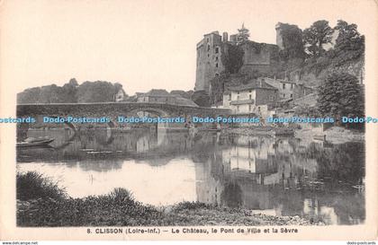 R492176 Clisson Loire Inf Le Chateau le Pont de Ville et la Sevre F Chapeau 1938