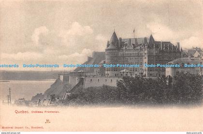 R493468 Quebec Chateau Frontenac Montreal Import