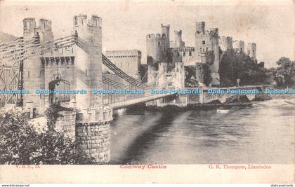 R505240 Conway Castle G R Thompson Postcard