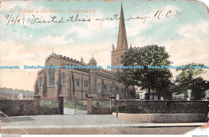 R511248 St Columbs Cathedral Londonderry Valentine 1907