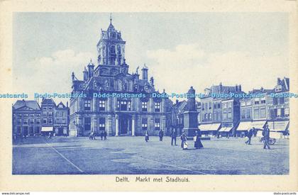 R594762 Delft Markt met Stadhuis P Delft