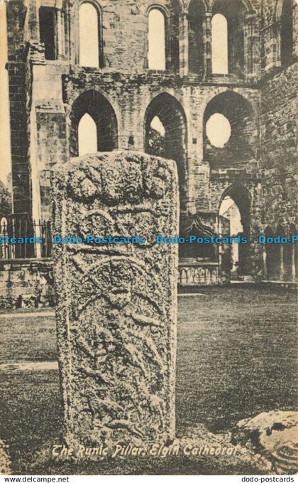 R626251 Elgin Cathedral. The Runic Pillar