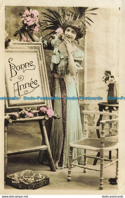 R626851 Bonne Annee. Postcard