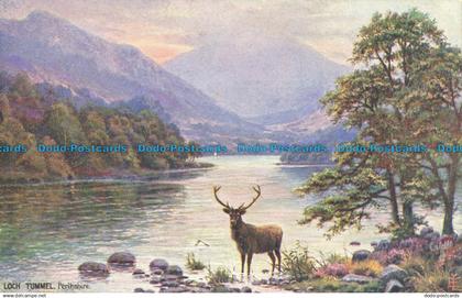 R636084 Perthshire. Loch Tummel. Beautiful Perthshire. Tuck. Oilette. 7986