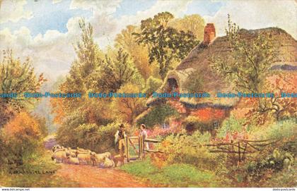 R639113 A Hampshire Lane. Picturesque Counties. Hampshire. Tuck. Oilette. 7113.