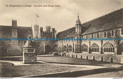 R641321 St. Augustine College. Cloister and Great Gate. St. Augustine College