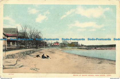 R652628 Conn. New Haven. Beach at Short Beach. 1914