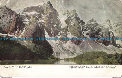 R655491 Western Canada. Rocky Mountains. Valley of Ten Peaks. Warwick Bros and R