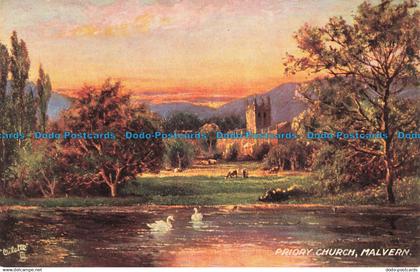 R665858 Malvern. Priory Church. Picturesque Counties. Worcestershire Malvern. Tu